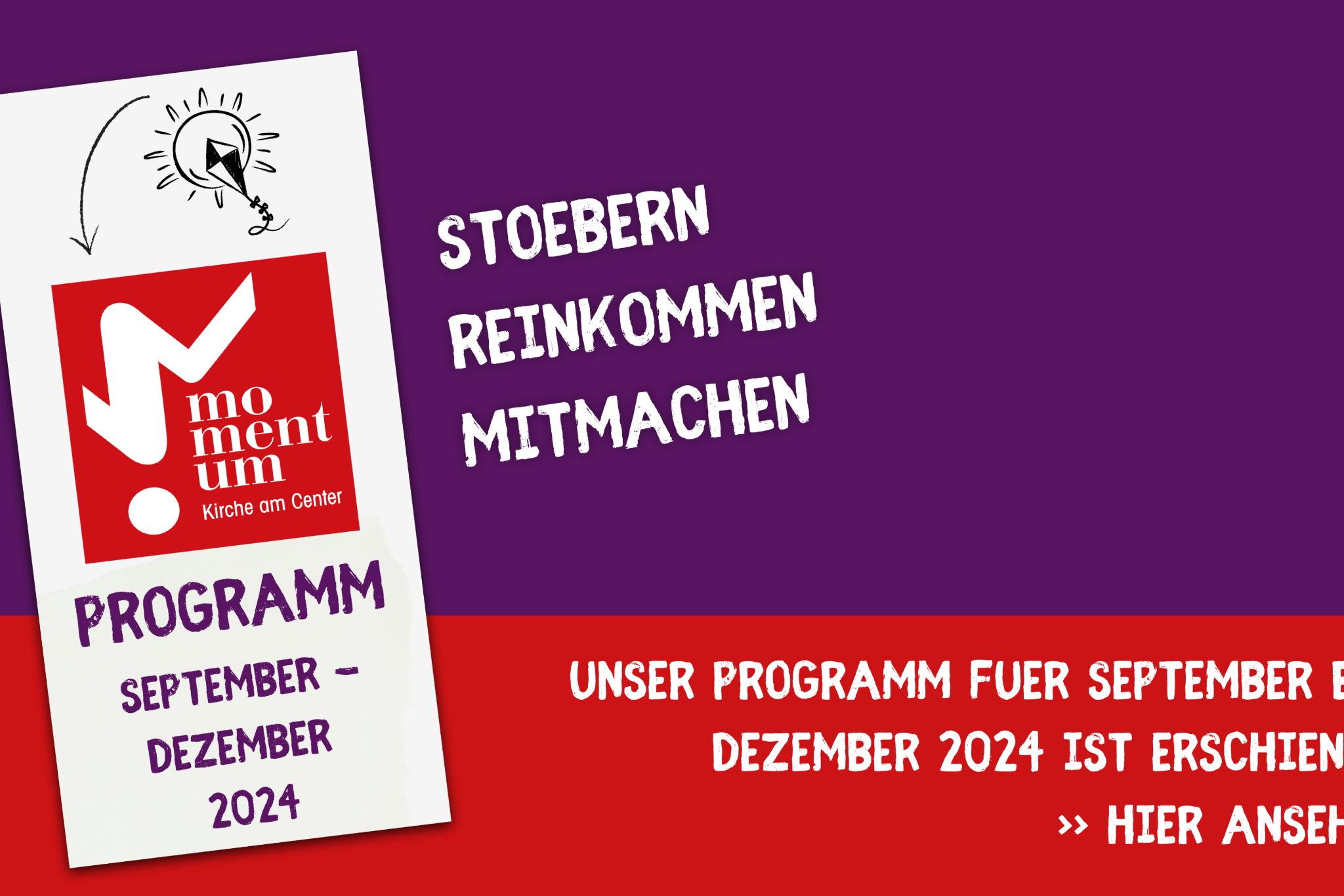 momentum-Programm September bis Dezember 2024 erschienen